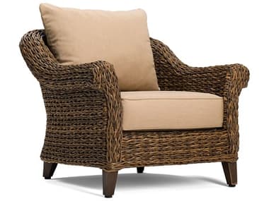 Winston Quick Ship Cayman Wicker Heritage Brown Aluminum Lounge Chair WSHQ19002