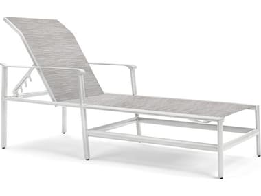 Winston Aspen Sling Quick Ship Aluminum Adjustable Chaise Lounge in Clay Sky WSHQ22009