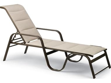 Winston Quick Ship Key West Padded Sling Aluminum Stackable Chaise - Sold in Twos WSHQ7229PS