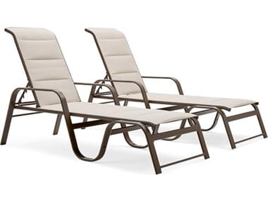 Winston Key West Padded Sling Aluminum Lounge Set - Sold in 2 Packs WSKWP2PCC