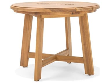 Life is Good Natural Wood 24'' Wide Round End Table WSLIGT7N