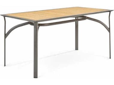 Winston Harper Aluminum Rectangular Counter Table with Umbrella Hole WSM64063BST