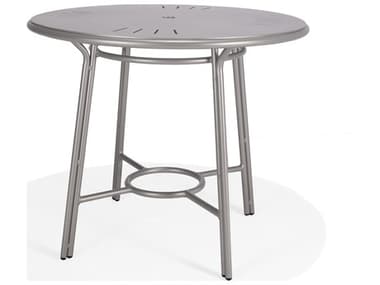 Winston Oceans Aluminum 42" Round Counter Table with Umbrella Hole WSM8342RBSTO