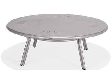 Winston Oceans Aluminum 48" Round Chat Table with Umbrella Hole WSM8348RCTO