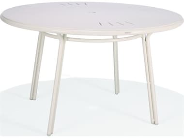 Winston Oceans Aluminum 48" Round Dining Table with Umbrella Hole WSM8348RSTO