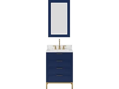 Water Creation Bristol Monarch Blu Vanity with Rectangular Mirror (S) WTCBR24CW06MBR21000000