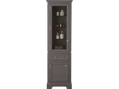 Water Creation Derby Linen Cabinet In Cashmere Grey WTCDERBYLCG