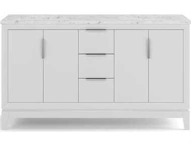 Water Creation Elizabeth Pure White With Carrara White Marble Vanity Top With Ceramics White Basins WTCEL60CW01PW000000000