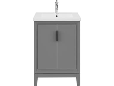 Water Creation Elise Ceramic Sink Top Vanity in Cashmere Grey WTCES24CR01CG000000000