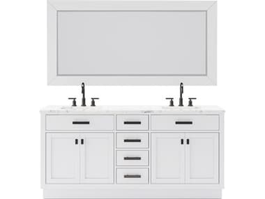 Water Creation Hartford Vanity in Pure White WTCHA72CW03PWR72BL1403