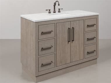 Water Creation Hugo Vanity in Grey Oak with Hook Faucet WTCHU48CW03GK000TL1203