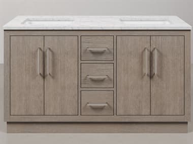 Water Creation Hugo Vanity in Grey Oak with Chrome Hardware WTCHU60CW01GK000000000