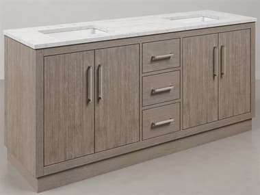 Water Creation Hugo Vanity in Grey Oak with Chrome Hardware WTCHU72CW01GK000000000