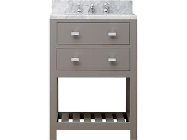 Water Creation Madalyn Chrome Vanity Cashmere Grey with Chrome Classic Faucet WTCMA24CW01CG000BX0901