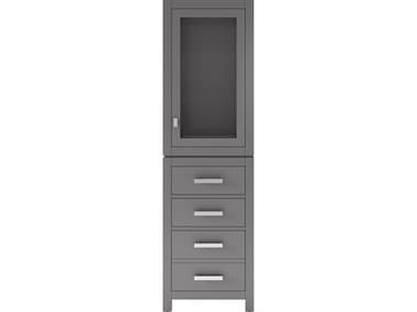 Water Creation Madison Chrome Cashmere Grey Rubberwood Accent Chest WTCMADISONLCG