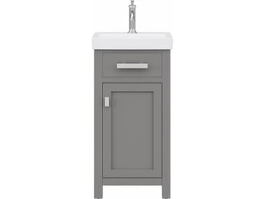 Water Creation Mia Integrated Ceramic Sink Top Bath Vanity in Cashmere Grey WTCMI18CR01CG000000000