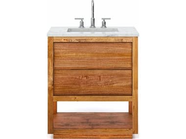 Water Creation Oakman Vanity in Mango Wood with Chrome Faucet WTCOA30CW00MW000BL1401