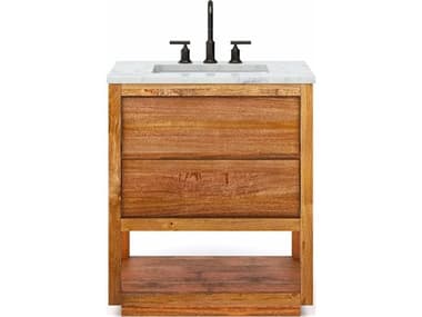 Water Creation Oakman Vanity  in Mango Wood with Oil Rubbed Bronze Faucet WTCOA30CW00MW000BL1403