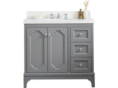 Water Creation Queen Chrome Vanity WTCQU36QZ01CG000000000