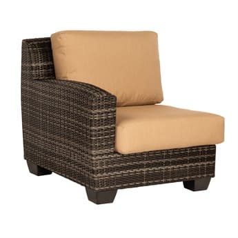 Woodard Whitecraft Saddleback Wicker Left Arm Lounge Chair WTS523013L