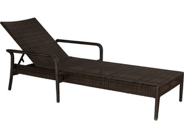 Woodard Whitecraft Bali Wicker Adjustable Chaise Lounge WTS533061