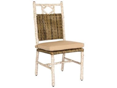 Woodard Whitecraft River Run Wicker Antique Palm Dining Side Chair WTS545511