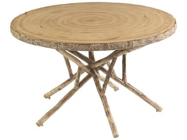 Woodard Whitecraft River Run Birch Heartwood 48'' Wide Round Dining Table WTS545702