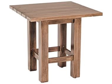Woodard Whitecraft Augusta Aluminum Woodlands 24'' Wide Square End Table WTS592203
