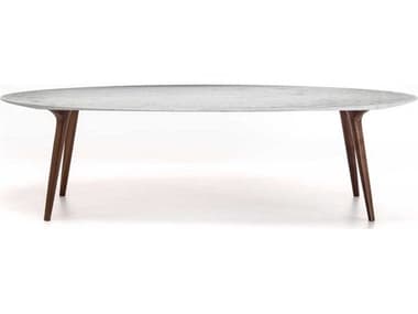 YumanMod Armidale Oval Marble Dining Table YMBR0108W