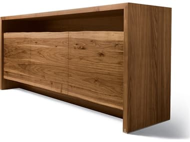 YumanMod Amis 78'' Solid Wood Natural Walnut Sideboard YMCNA150