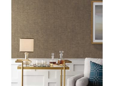 York Wallcoverings Signature Textures Brown Tabby Weave Texture Wallpaper YW5011