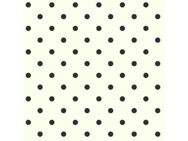 York Wallcoverings Magnolia Home White Black Dots on Dots Wallpaper YWAB1926MH