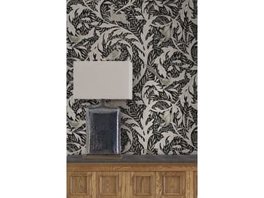 York Wallcoverings Ronald Redding Arts and Crafts Black Woodl& Tapestry Wallpaper YWAC9122