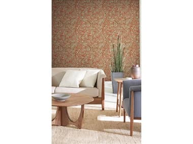 York Wallcoverings Ronald Redding Arts and Crafts Rust Rowan Wallpaper YWAC9131