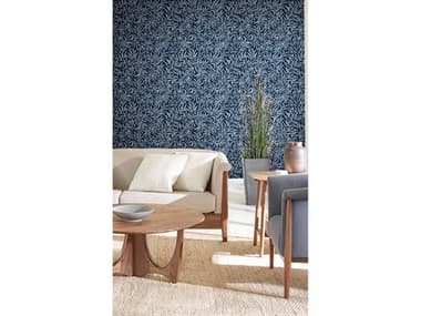 York Wallcoverings Ronald Redding Arts and Crafts Navy Rowan Wallpaper YWAC9133