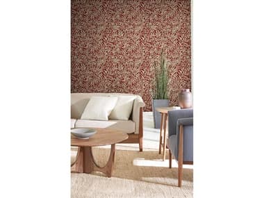 York Wallcoverings Ronald Redding Arts and Crafts Red Rowan Wallpaper YWAC9134