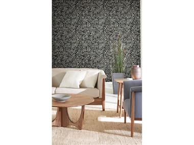 York Wallcoverings Ronald Redding Arts and Crafts Black Rowan Wallpaper YWAC9135