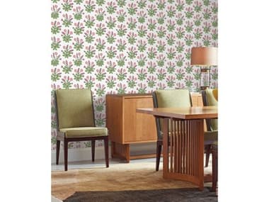 York Wallcoverings Ronald Redding Arts and Crafts White Rose Meadow Flowers Wallpaper YWAC9153