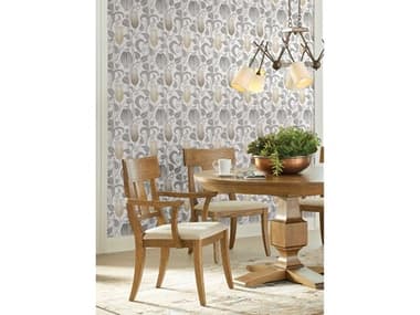 York Wallcoverings Ronald Redding Arts and Crafts Neutral Canterbury Bells Wallpaper YWAC9204