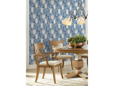 York Wallcoverings Ronald Redding Arts and Crafts Blue Canterbury Bells Wallpaper YWAC9205