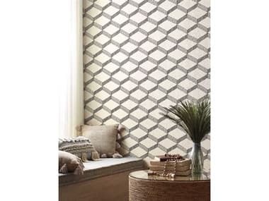 York Wallcoverings Antonina Vella Boho Luxe Beige Black Palisades Paperweave Wallpaper YWBO6721