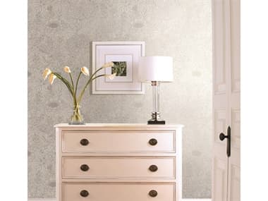 York Wallcoverings Black & White Resource Library Cream Wood Block Blooms Wallpaper YWBW3921