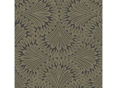 York Wallcoverings Antonina Vella Deco Black Metallic Cabaret Wallpaper YWCA1501