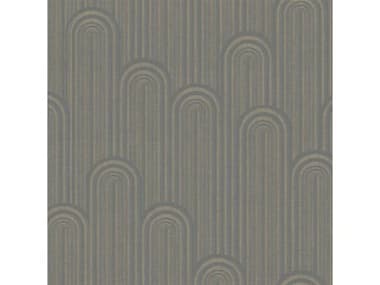 York Wallcoverings Antonina Vella Deco Black Metallic Speakeasy Wallpaper YWCA1541