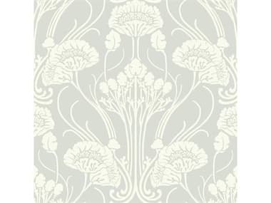 York Wallcoverings Antonina Vella Deco Bone Grey Nouveau Damask Wallpaper YWCA1567