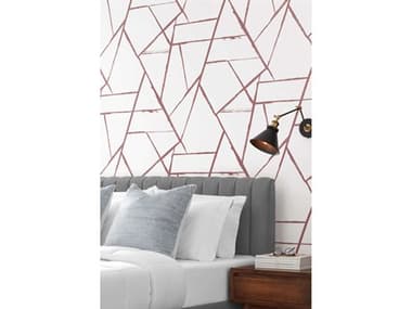 York Wallcoverings Carol Benson-Cobb Signature Spice Red Intersect Wallpaper YWCC1291