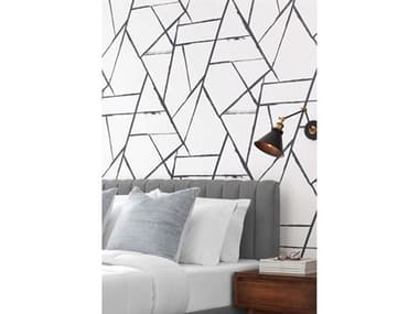 York Wallcoverings Carol Benson-Cobb Signature Black Intersect Wallpaper YWCC1295