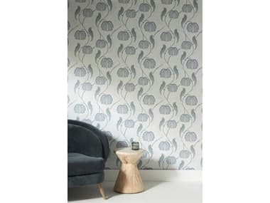 York Wallcoverings Lemieux et Cie Blue Grey Blaise Wallpaper YWCH1435