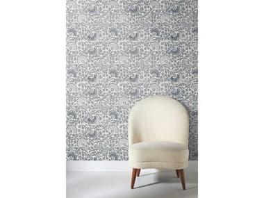 York Wallcoverings Lemieux et Cie Blue Grey Fontaine Wallpaper YWCH1441