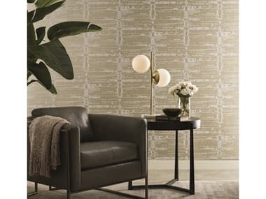 York Wallcoverings Candice Olson Modern Artisan II Gold Neutral Velveteen Wallpaper YWCI2311